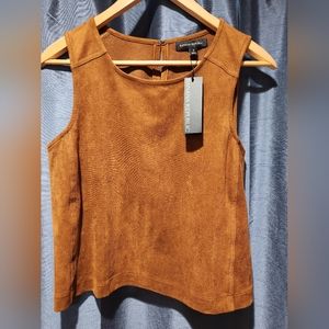 BANANA REPUBLIC FAUX SUEDE TOP